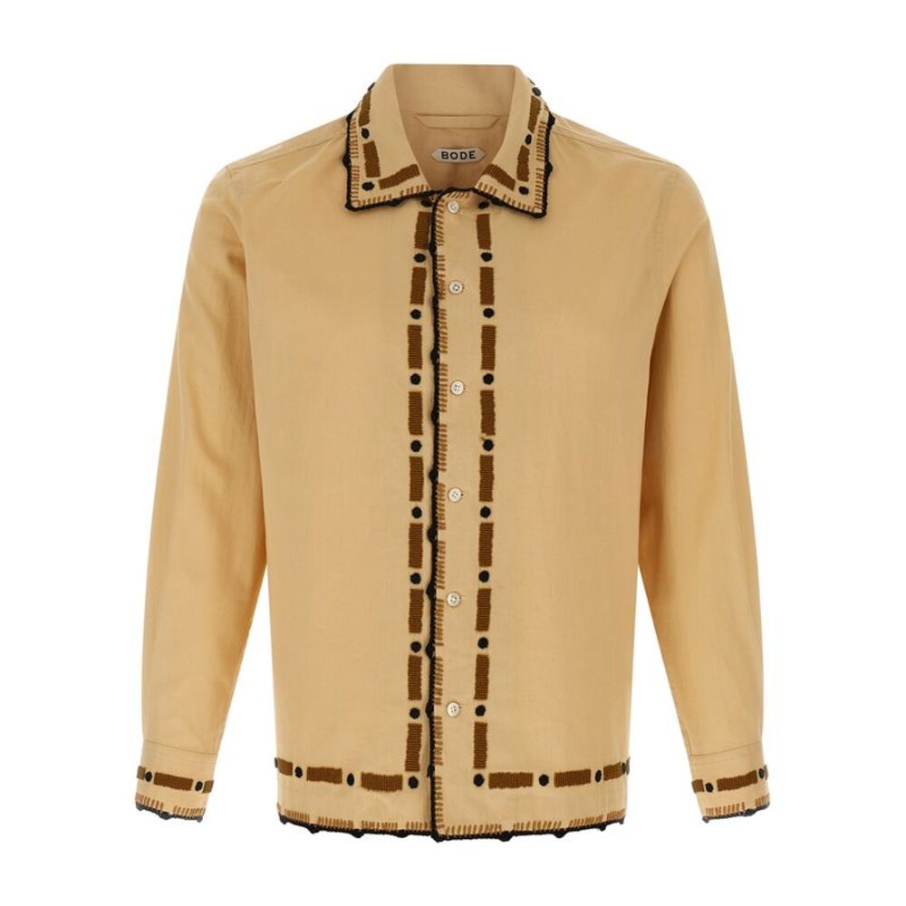 BODE Beige Cotton Men's Blouse